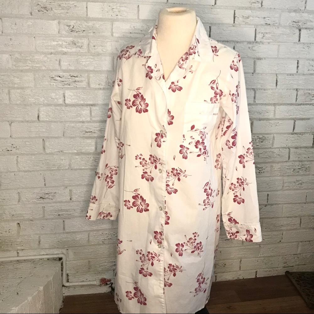 Vintage button front nightshirt w pocket NATIONAL - Picture 3 of 16